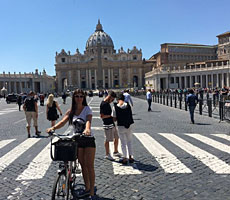 Olika cykelturer i Rom